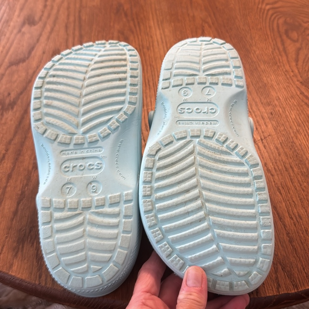 CROCS Blue Mules & Clogs with Roomy Toe Box women’s 9 - Picture 7 of 8